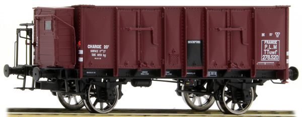 REE Modeles WB-478 - French PLM Railroad Red OCEM 29 Gondola, Era II